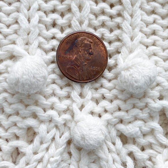 Vintage Bobbled Cotton Sweater by Design Zone Two 1989 - Picture 11 of 11